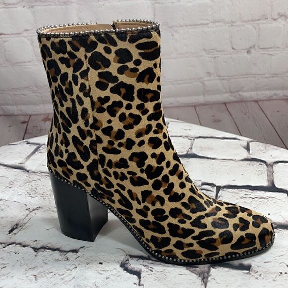 Coach Shoes - 9 COACH calf hair leather Drea Bootie NIB